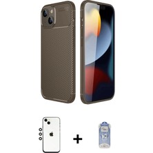 Cepte Toptan iPhone 14 Eksen Form Prime - Siyah Joko Magic 5d Cam + Gümüş Shine Kamera Lens