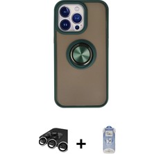 Cepte Toptan iPhone 15 Pro Yörünge Çizgi - Siyah Joko Magic 5d Cam + Gümüş Raze Metal Kamera Lens