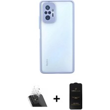 Cepte Toptan Redmi Note 10 Pro Ahenk Çizgi Serisi - Siyah 6d Antistatik Mat Seramik Hayalet Nano Ekran Koruyucu + Şeffaf Kamera Lens Koruma Cam