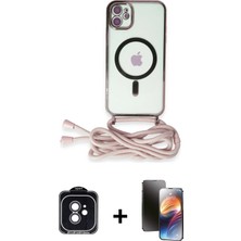 Cepte Toptan iPhone 11 Eksen Özel Seri - Siyah 3D Antistatik Mat Seramik Nano Ekran Koruyucu + Siyah Pvd Metal Kamera Lens