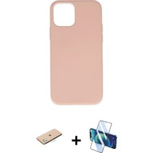 Cepte Toptan iPhone 11 Pro Max Ahenk Serisi - Siyah 3D Antistatik Seramik Nano Ekran Koruyucu + Mavi Renkli Kamera Lens Koruma Cam