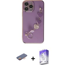 Cepte Toptan iPhone 13 Pro Max Nova Işık Prime - Siyah Bilvis 5in1 3D Magic Cam Ekran Koruyucu + Turuncu Renkli Kamera Lens Koruma Cam