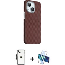 Cepte Toptan iPhone 14 Kozmos Klasik Prime - Siyah 3D Antistatik Cam Ekran Koruyucu + Gümüş Shine Kamera Lens