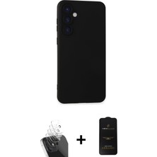 Galaxy S24 Plus Ahenk Serisi - Siyah 6d Antistatik Mat Seramik Hayalet Nano Ekran Koruyucu + Şeffaf Kamera Lens Koruma Cam