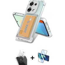 Redmi Note 13 Pro 4g Doruk Klasik Koleksiyonu - Siyah 3D Antistatik Seramik Nano Ekran Koruyucu + Şeffaf Kamera Lens Koruma Cam