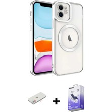 Cepte Toptan iPhone 12 Nova Işık Özel Seri - Siyah Bilvis 5in1 5d Magic Hayalet Cam Ekran Koruyucu + Pembe Renkli Kamera Lens Koruma Cam