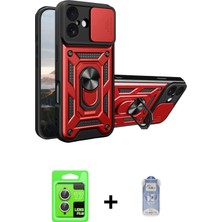 iPhone 17 Ahenk Klasik - Siyah Joko Magic 5d Cam + Gümüş Raze Metal Kamera Lens