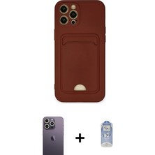 Cepte Toptan iPhone 12 Pro Max Vadi Çizgi Prime - Siyah Joko Magic 5d Cam + Beyaz Neon Fosforlu Kamera Lens