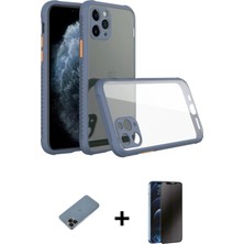 Cepte Toptan iPhone 11 Pro Max Nova Asil Özel Seri - Siyah 3D Antistatik Hayalet Cam Ekran Koruyucu + Siyah Shine Kamera Lens Koruma Cam