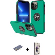 Cepte Toptan iPhone 13 Pro Max Odak Form Prime - Siyah Bilvis 3D Cam Ekran Koruyucu + Sarı Renkli Kamera Lens Koruma Cam