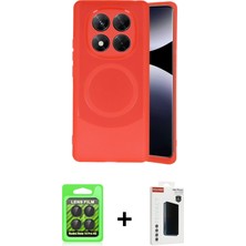 Cepte Toptan Redmi Note 14 Pro 4g Ufuk Serisi - Şeffaf Hayalet Polymer Nano Ekran Koruyucu + Siyah Raze Metal Kamera Lens