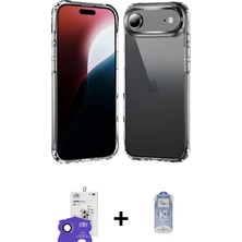 iPhone 17 Air Zirve Doku - Siyah Joko Magic 5d Cam + Siyah Bilvis Titan Kamera Lens