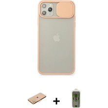 Cepte Toptan iPhone 11 Pro Max Vadi Çizgi - Siyah Joko Magic 5d Hayalet Cam + Turuncu Renkli Kamera Lens Koruma Cam