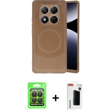 Cepte Toptan Redmi Note 14 Pro 4g Ufuk Serisi - Şeffaf Hayalet Polymer Nano Ekran Koruyucu + Siyah Raze Metal Kamera Lens