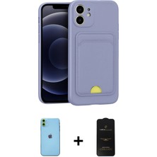 Cepte Toptan iPhone 11 Vadi Çizgi Prime - Siyah 6d Antistatik Mat Seramik Hayalet Nano Ekran Koruyucu + Yeşil Neon Fosforlu Kamera Lens