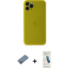 Cepte Toptan iPhone 11 Pro Yadigar Yansıma Serisi - Şeffaf Pasifik Cam Ekran Koruyucu + Gökkuşağı Shine Kamera Lens Koruma Cam