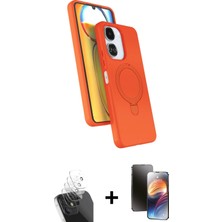 Redmi 13C Iz Işık Koleksiyonu - Siyah 3D Antistatik Mat Seramik Nano Ekran Koruyucu + Şeffaf Kamera Lens Koruma Cam