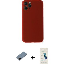 Cepte Toptan iPhone 11 Pro Yadigar Yansıma Serisi - Şeffaf Pasifik Cam Ekran Koruyucu + Gökkuşağı Shine Kamera Lens Koruma Cam