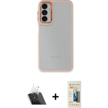 Cepte Toptan Galaxy A24 4g Eksen Doku Prime - Siyah 6d Mat Seramik Hayalet Nano Ekran Koruyucu + Şeffaf Kamera Lens Koruma Cam