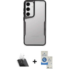 Cepte Toptan Galaxy A14 4g Akış Çizgi Koleksiyonu - Şeffaf Royal Nano Ekran Koruyucu + Şeffaf Kamera Lens Koruma Cam