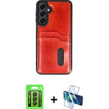 Cepte Toptan Galaxy A15 4g Yörünge Işık Serisi - Siyah 3D Antistatik Seramik Nano Ekran Koruyucu + Siyah Raze Metal Kamera Lens