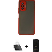 Cepte Toptan Redmi Note 10 Pro Ahenk Çizgi Serisi - Siyah 6d Antistatik Mat Seramik Hayalet Nano Ekran Koruyucu + Şeffaf Kamera Lens Koruma Cam
