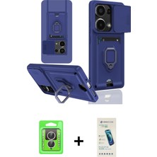 Cepte Toptan Redmi Note 13 Pro 4g Vadi Form Prime - Şeffaf Pasifik Cam Ekran Koruyucu + Gümüş Raze Metal Kamera Lens