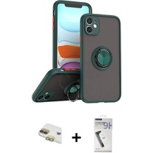 iPhone 11 Yörünge Çizgi - Şeffaf Uv Polymer Nano Ekran Koruyucu + Gold Pers Alüminyum Kamera Lens