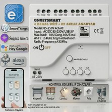 Onoffsmart Ewelink Wifi+Rf 4 Kanal Kuru Kontak Anahtar Role