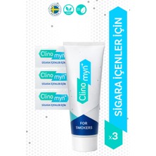 Clinomyn Sigara İçenler İçin Diş Beyazlatan Diş Macunu 75 Ml Nane Aromalı 3'lü Set