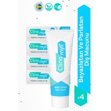 Clinomyn Fresh Temizleme Parlatma Diş Beyazlatan ve Parlatan Jel Diş Macunu 75 ml x 4 Adet