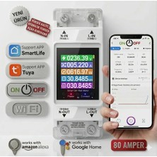 ONOFFSMART TUYA DESTEKLİ WİFİ VOLTAJ AKIM KORUMA GÜÇ TÜKETİMİ ZAMANLAMA UZAKTAN KONTROL YÜKSEK KALİTE OTOMATİK GERİ AÇMA KURTARMA ÖZELLİKLİ RÖLE ANAHTAR 100 AMPER