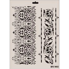 Twin Store Dantel Seri DN-902 Stencil 35X25 cm