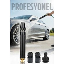 Twin Store Tazyik Arttıran Oto Yıkama Hortum Başlığı Seti | Basınçı Oto Yıkama 3 Musluk Adaptörlü