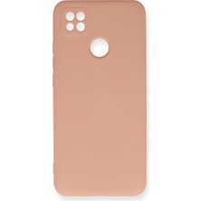 Akinco Redmi 9c Kılıf Nano Içi Kadife Silikon - Pudra
