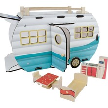 NessiWorld ÇG95 Ahşap Karavan Turkuaz -Okutan