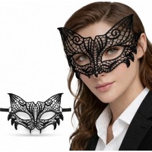 Twin Store Siyah Dantel Venedik Maskesi Kadın – Zarif Parti &amp; Balo Maskesi 3 No