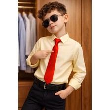 Algitsin Ola  Çocuk Kravat Kırmızı 1-12 Yaş