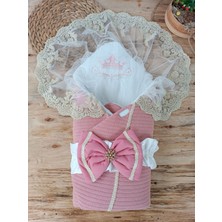 Uravas Store Yenidoğan Tericotton Örgülü Trilüx Bebek Battaniyesi Kundak