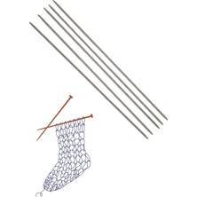 Uravas Store Çorap Şiş Metalize 20 cm 3 Numara