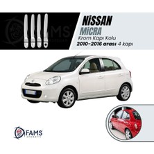 Fams Otomotiv Nissan Micra Krom Kapı Kolu 4 Kapı 2010-2016 Arası Paslanmaz Çelik