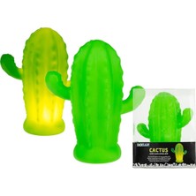 Uravas Store® Pilli Silikon LED Işıklı Sevimli Kaktüs Gece Lambası Aydınlatması