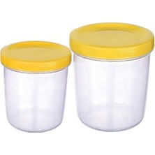 Practika 250ML & 400ML Içiçe Geçen Saklama Kabı Bpa Içermeyen Sızdırmaz Plastik Mutfak Kullanımı