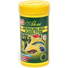 Ahm Spirulina Max Flake Food 250 Ml Balık Yemi Yüksek Kalite Akvaryum Balıkları İçin Beslenme