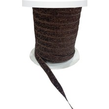 Uravas Store Kadife Kurdele Simli 1 cm Kahverengi 1 Metre