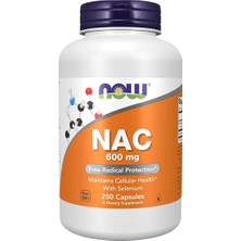 Now NAC (N-Acetyl Cysteine), 600 Mg, 250 Veg Capsules