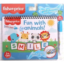 Fisher-Price Fisher Price Hayvanlar Temalı Sihirli Boyama Kitabı Renkli Su Kalemi ile Güvenli Kullanım