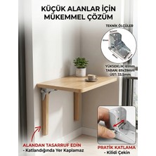 Zirve Hırdavat Çok Amaçlı Katlanır Masa, Kamp, Sehpa Ayağı ve Konsol Aparatı 2 Adet Set