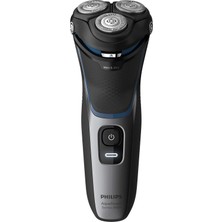 Philips S3122/51 Siyah Tıraş Makinesi Kablosuz Kullanım Özelliği ile Tamamen Yıkanabilir