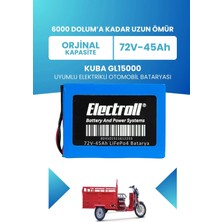 Kuba GL15000 Uyumlu Batarya (Standart Kapasite) Lifepo4 72V 45AH Elektrikli Otomobil Bataryası